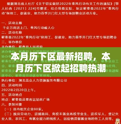 歷下區(qū)掀起招聘熱潮，背景、事件與影響分析