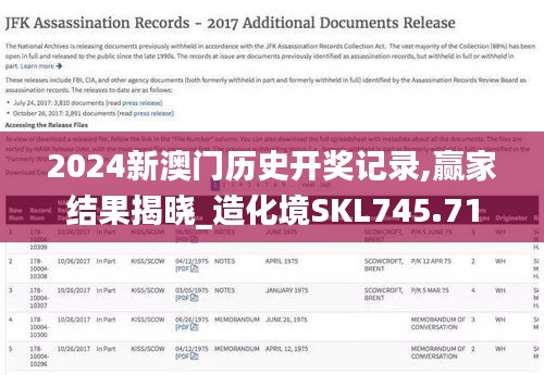 2024新澳門(mén)歷史開(kāi)獎(jiǎng)記錄,贏家結(jié)果揭曉_造化境SKL745.71