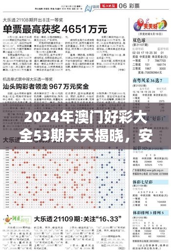 2024年澳門好彩大全53期天天揭曉，安全策略解析及個人版XYN108.25攻略