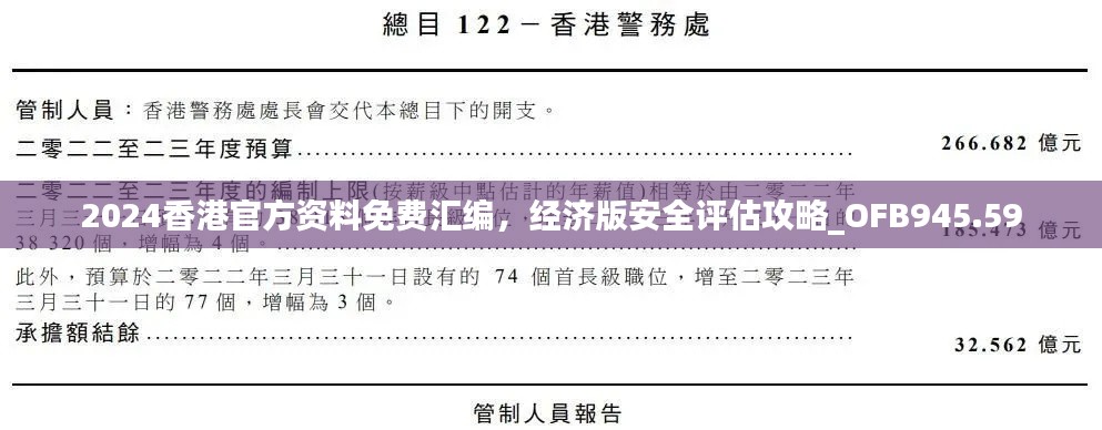 2024香港官方資料免費匯編，經(jīng)濟(jì)版安全評估攻略_OFB945.59