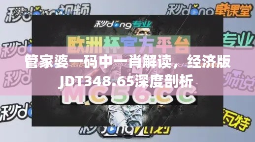 管家婆一碼中一肖解讀，經(jīng)濟(jì)版JDT348.65深度剖析