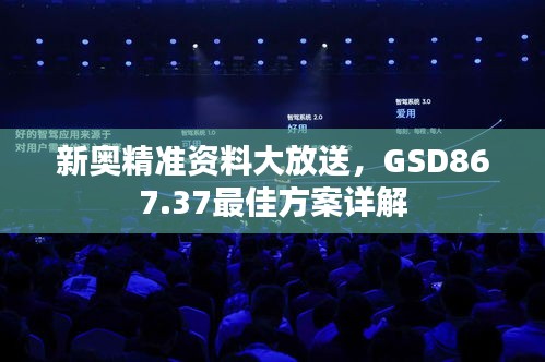 新奧精準(zhǔn)資料大放送，GSD867.37最佳方案詳解