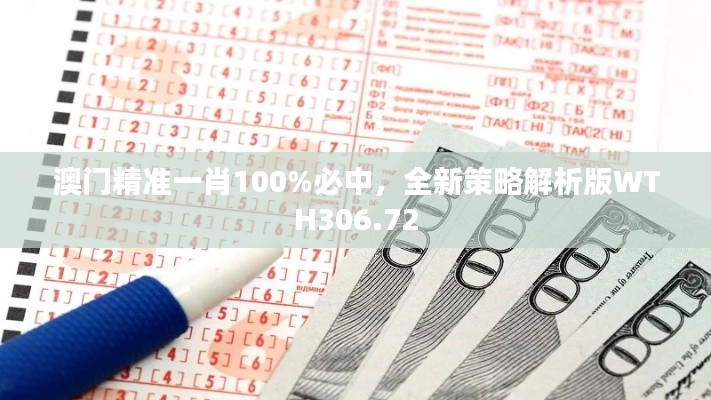 澳門精準(zhǔn)一肖100%必中，全新策略解析版WTH306.72