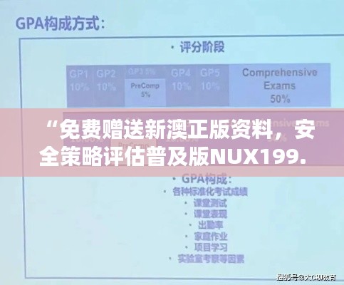 “免費(fèi)贈送新澳正版資料，安全策略評估普及版NUX199.15體驗(yàn)”