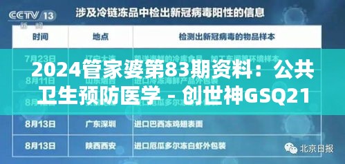 2024管家婆第83期資料：公共衛(wèi)生預防醫(yī)學 - 創(chuàng)世神GSQ218