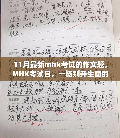 MHK考試日，作文冒險(xiǎn)之旅開啟