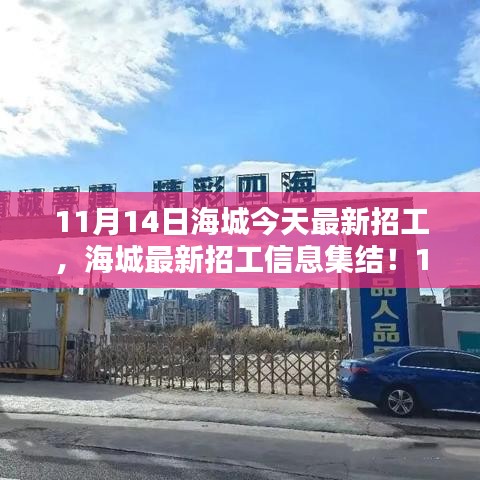 11月14日海城最新招工信息大放送，崗位集結(jié)，理想工作等你來挑！