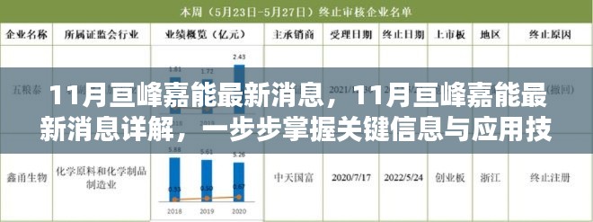 掌握關(guān)鍵信息與應(yīng)用技能，詳解亙峰嘉能最新動(dòng)態(tài)與消息