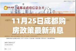 成都購房政策最新解讀與深度分析，11月25日報告出爐