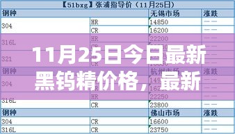 11月25日黑鎢精最新價格指南，查詢方法與精準報價獲取