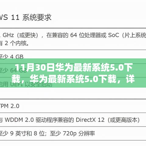 華為最新系統(tǒng)5.0下載指南及詳細(xì)解析