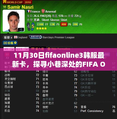 FIFA Online 3韓服最新卡牌揭秘，小巷深處獨特小店的探索之旅