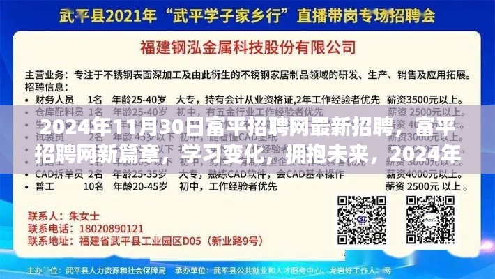 富平招聘網(wǎng)新篇章啟航，最新招聘信息與未來(lái)學(xué)習(xí)變化