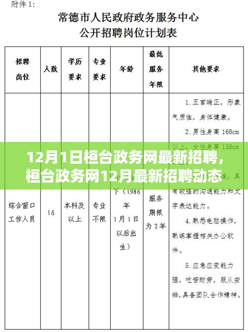 桓臺(tái)政務(wù)網(wǎng)12月最新招聘動(dòng)態(tài)，開啟職業(yè)機(jī)遇之門