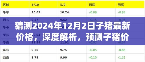 深度解析與預(yù)測，2024年12月2日子豬最新價格走向及深度解讀