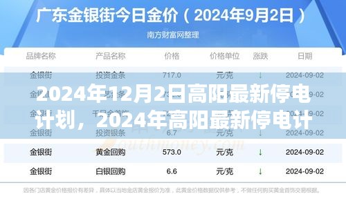 高陽最新停電計劃通知，2024年停電安排詳解