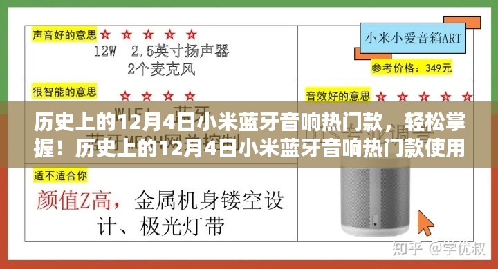 歷史上的12月4日小米藍(lán)牙音響熱門款，輕松掌握與使用指南