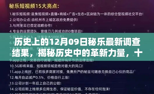 揭秘歷史革新力量，十二月九日秘樂最新科技產(chǎn)品深度解析與調(diào)查揭秘