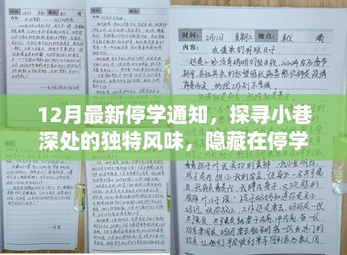 12月最新停學(xué)通知，探尋小巷深處的獨(dú)特風(fēng)味，隱藏在停學(xué)通知背后的秘密小店