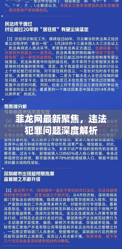 菲龍網(wǎng)最新聚焦，違法犯罪問題深度解析