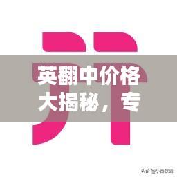 英翻中價格大揭秘，專業(yè)翻譯收費標(biāo)準(zhǔn)一網(wǎng)打盡