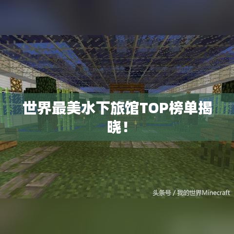 世界最美水下旅館TOP榜單揭曉！