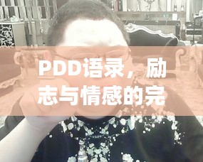 PDD語(yǔ)錄，勵(lì)志與情感的完美交融之道