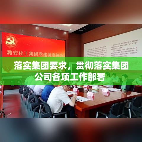 落實集團要求，貫徹落實集團公司各項工作部署 