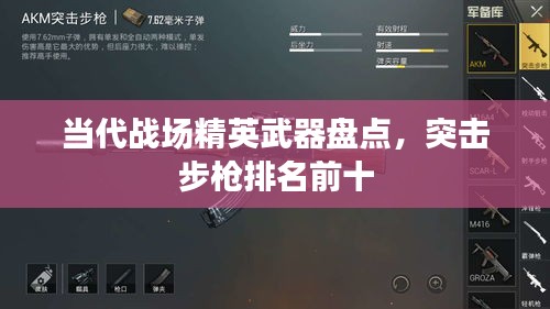 當(dāng)代戰(zhàn)場精英武器盤點(diǎn)，突擊步槍排名前十